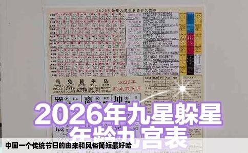 中国一个传统节日的由来和风俗简短最好哈