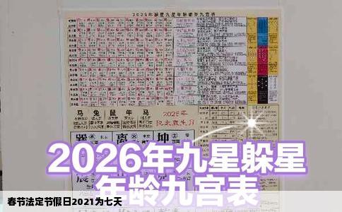 春节法定节假日2021为七天