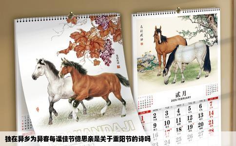 独在异乡为异客每逢佳节倍思亲是关于重阳节的诗吗