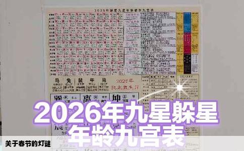 关于春节的灯谜