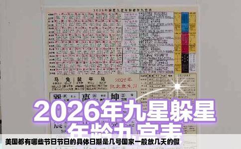美国都有哪些节日节日的具体日期是几号国家一般放几天的假