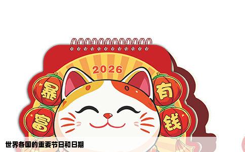 世界各国的重要节日和日期