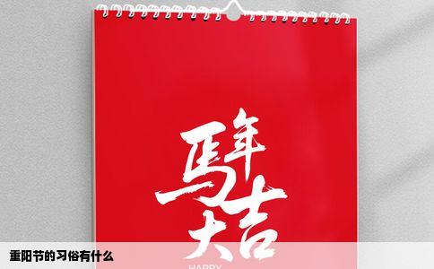 重阳节的习俗有什么